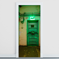 Adesivo Decorativo de Porta Bunker Quarto Sala Gamer - 2811mlpt - Allodi