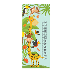 Adesivo Decorativo de Porta Safari Infantil Régua de Crescimento Quarto - 2816mlpt na internet