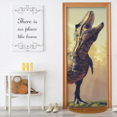 Adesivo Decorativo de Porta Dinossauros Dino Infantil Quarto - 2819mlpt