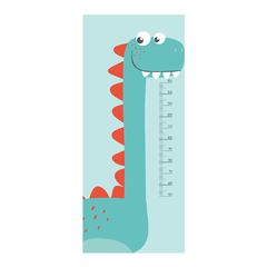 Adesivo Decorativo de Porta Dinossauros Dino Infantil Régua de Crescimento Quarto - 2820mlpt na internet