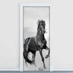 Adesivo Decorativo de Porta Cavalo Sala - 2823mlpt - Allodi