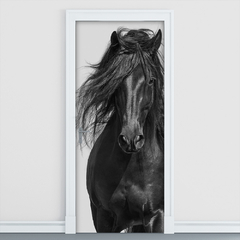 Adesivo Decorativo de Porta Cavalo Sala - 2824mlpt - Allodi