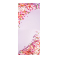 Adesivo Decorativo de Porta Floral Arabescos Flores Sala Quarto - 2830mlpt na internet
