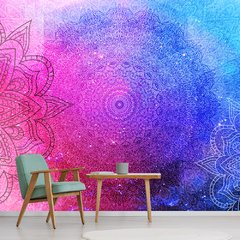 Papel de Parede Mandala Decorativa Sala Painel Adesivo - 287pc