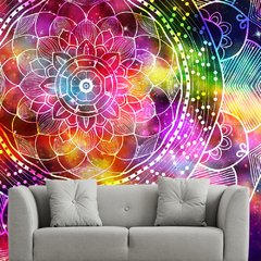 Papel de Parede Mandala Decorativa Sala Painel Adesivo - 289pc