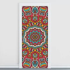 Adesivo Decorativo de Porta - Mandala - 293cnpt