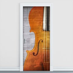 Adesivo Decorativo de Porta - Violoncelo - 303cnpt