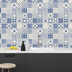 Papel de Parede Adesivo 3 Metros - Azulejo Português - Revestimento - 308ppz - comprar online