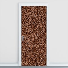 Adesivo Decorativo de Porta - Granulados - Chocolate - 325cnpt