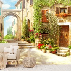 Papel de Parede Vilarejo Viagem Mundo Europa Sala Painel Adesivo - 331pc