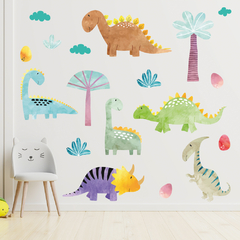 Adesivo de Parede Infantil Dinossauros Quarto Criança Decor - 337ir