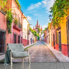 Papel de Parede Vilarejo Viagem México Sala Painel Adesivo - 344pc