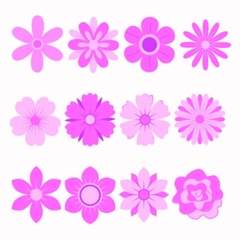 Adesivo de Parede Infantil Flores Rosas Quarto Menina - 359ir - comprar online