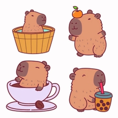 Adesivo de Parede Infantil Capivara Quarto Menina Menino - 364ir - comprar online