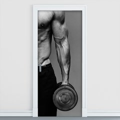 Adesivo Decorativo de Porta - Fitness - 365cnpt