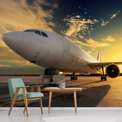 Papel de Parede Avião Turbina Viagem Sala Painel Adesivo - 381pc