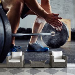 Papel de Parede Academia Peso Crossfit Sala Painel Adesivo - 392pc