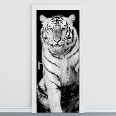 Adesivo Decorativo de Porta - Tigre - 400cnpt