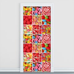 Adesivo Decorativo de Porta - Doces - Guloseimas - 425cnpt