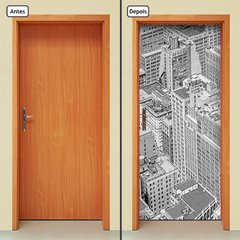 Adesivo Decorativo de Porta - Prédios - 470cnpt - comprar online