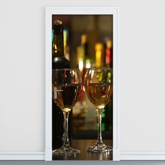 Adesivo Decorativo de Porta - Vinho - 487cnpt