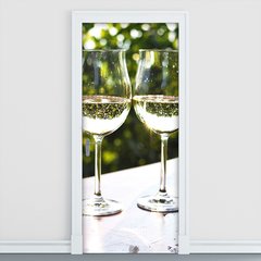 Adesivo Decorativo de Porta - Champanhe - 494cnpt