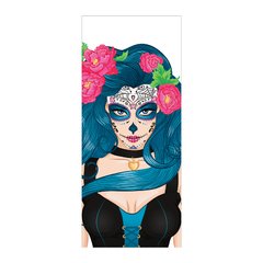 Adesivo Decorativo de Porta - Caveira Mexicana - Mulher - 525cnpt na internet