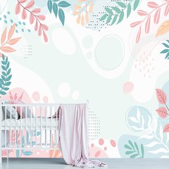 Papel de Parede Adesivo Infantil Abstrato Bebe Quarto - 532pc