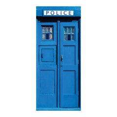 Adesivo Decorativo de Porta - Cabine Telefônica Policial - 542cnpt na internet