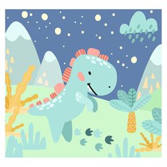 Papel de Parede Adesivo Infantil Dinossauro Bebe Quarto Menino - 547pc - comprar online