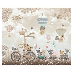 Papel de Parede Adesivo Infantil Animais Safari Bebe Quarto - 555pc na internet