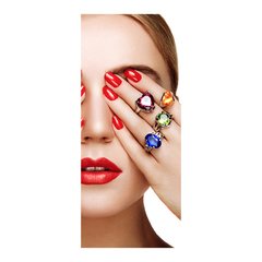 Adesivo Decorativo de Porta - Salão de Beleza - 563cnpt na internet
