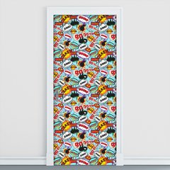 Adesivo Decorativo de Porta - Onomatopeias - 575cnpt