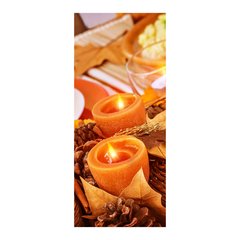 Adesivo Decorativo de Porta - Velas - Spa - 598cnpt na internet