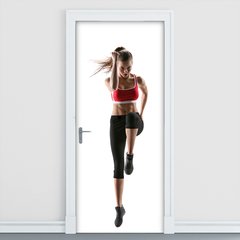 Adesivo Decorativo de Porta - Fitness - 607cnpt