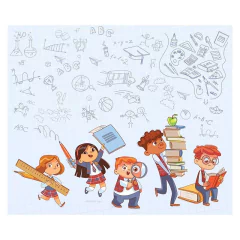 Papel de Parede Adesivo Infantil Escola Bebe Quarto - 607pc na internet