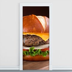 Adesivo Decorativo de Porta - Hambúrguer - 611cnpt