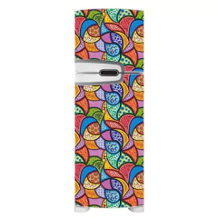 Adesivo Decorativo de Geladeira - Multi Colorido - 617gel