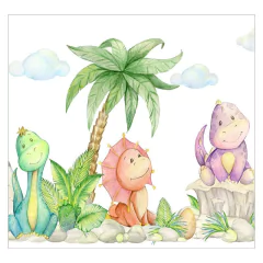 Papel de Parede Adesivo Infantil Dinossauros Quarto Menino Menina - 629pc - comprar online
