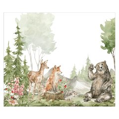 Papel de Parede Adesivo Infantil Floresta Animais Quarto Menino Menina - 632pc na internet