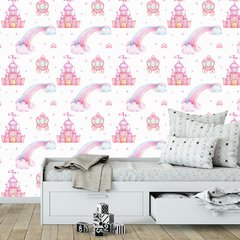 Papel de Parede Adesivo Infantil Castelo Princesa Quarto Menina - 657pc