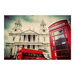 Painel Adesivo de Parede - Londres - Cabine Telefônica - 664pn - comprar online