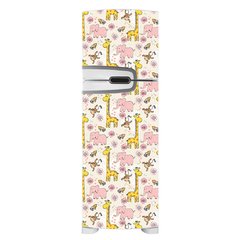 Adesivo Decorativo de Geladeira - Safari Rosa - 667gel