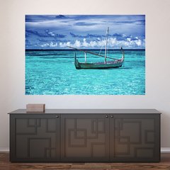 Painel Adesivo de Parede - Mar - Barco - 667pn