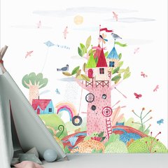 Papel de Parede Adesivo Infantil Floresta Quarto Criança - 671pc