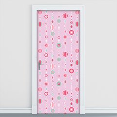 Adesivo Decorativo de Porta - Cortina - Abstrato - 677cnpt