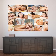 Painel Adesivo de Parede - Spa - Massagem - 677pn