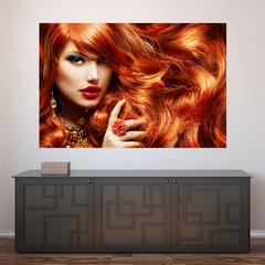 Painel Adesivo de Parede - Salão de Beleza - Cabeleireiro - 680pn