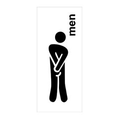 Adesivo Decorativo de Porta - Banheiro Masculino - 683cnpt na internet