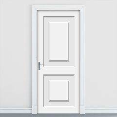 Adesivo Decorativo de Porta - Porta Branca - 695cnpt